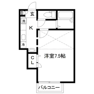 ロングラン千代田町A棟【2階】の間取り