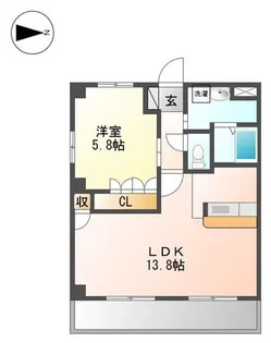 エテルナKAORU【2階】の間取り