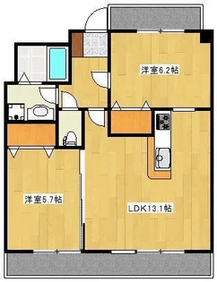 クロノス30新町II【4階】の間取り