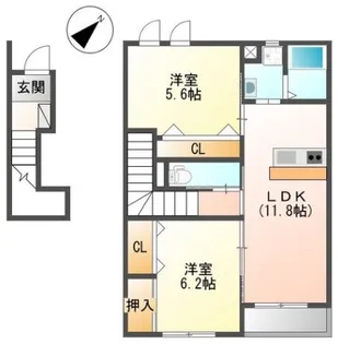 Ciel【2階】の間取り