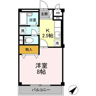 ソレイユ氷川台【3階】の間取り