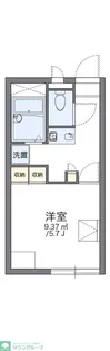 レオパレスFORTUNE【2階】の間取り
