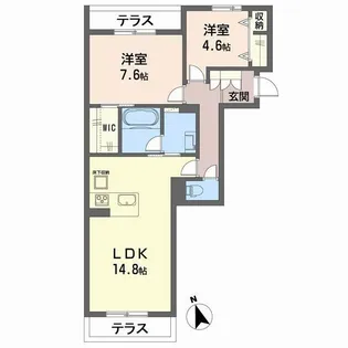 ランビリズマ【1階】の間取り