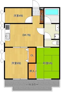 メゾンベルデュール【2階】の間取り