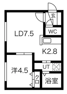 スカイリヴェール【2階】の間取り