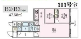 リビオメゾン大岡山【3階】の間取り