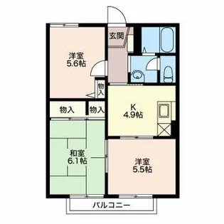 アネックスヒロセA【2階】の間取り