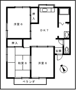 コーポさい【1階】の間取り
