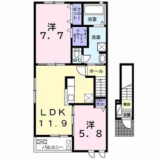 サニーM【2階】の間取り