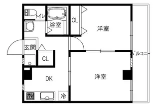 ノースヴィレッジII【6階】の間取り