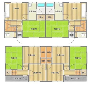 北村アパートの間取り