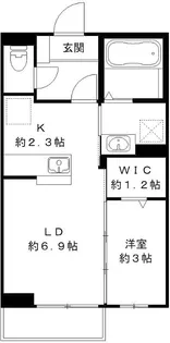 ルミエールA【1階】の間取り