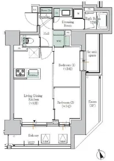 ONE ROOF RESIDENCE ASAKUSABASHI【7階】の間取り