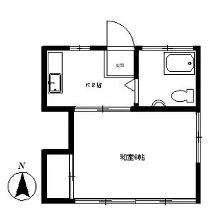 あきつ荘【1階】の間取り