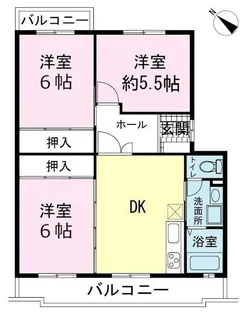 アヴニールドゥモエ【1階】の間取り
