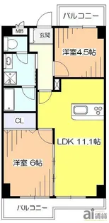 Aifort.久米川II【3階】の間取り