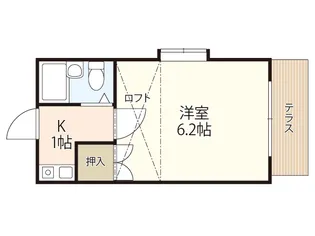 リバーサイド楽々園【1階】の間取り