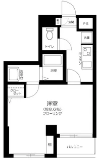 リスレーヌ蔵前【2階】の間取り