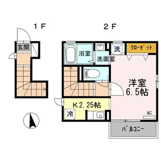ユードエル新柴又【2階】の間取り