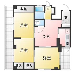 ドルメン大山【2階】の間取り