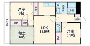 ワイエスビル【3階】の間取り