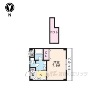 アベニール出町柳【3階】の間取り