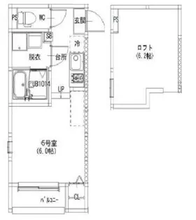 ハーモニーテラス深草大亀谷万帖敷町【2階】の間取り