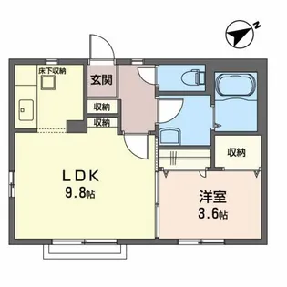 シャーメゾン堤町【2階】の間取り