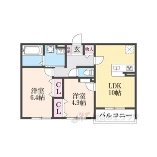エスポワール【2階】の間取り