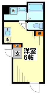 HW HILLS幡ヶ谷【2階】の間取り