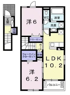 Rise Light【2階】の間取り