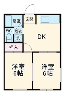 エクセル中溝【2階】の間取り