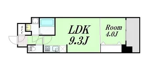 スプランディッド淀屋橋DUE【3階】の間取り