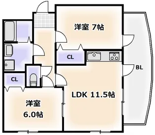 ターミナルサイド太田【4階】の間取り
