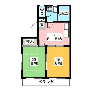 鈴庄ビルベル京町【2階】の間取り