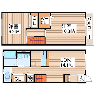 レスポワール‐i【1階】の間取り