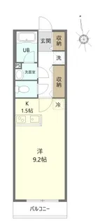 アイステージ千駄木【2階】の間取り