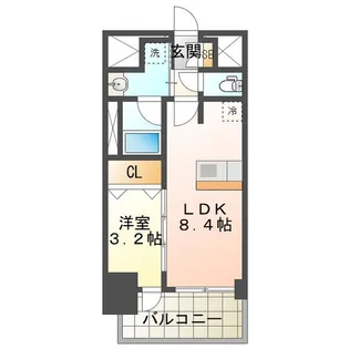 プレリス四日市ティエルナ【6階】の間取り