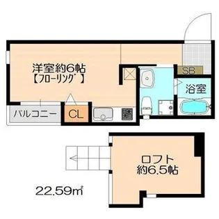 レガシィ井尻【2階】の間取り
