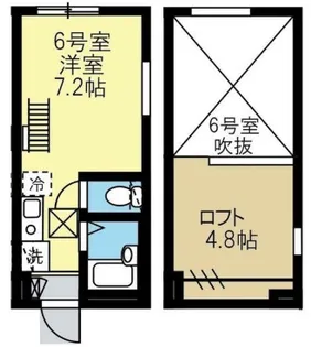 グランディオ横浜新子安【2階】の間取り