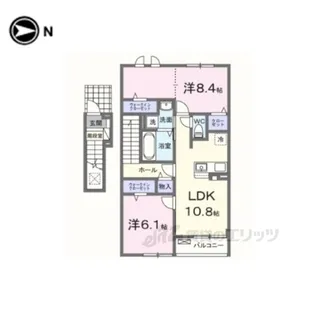 クラール倉治C【2階】の間取り