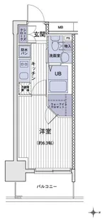 エスティメゾン大島【8階】の間取り