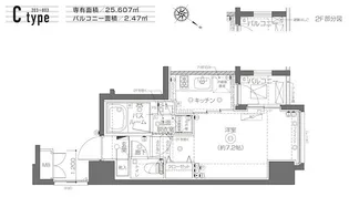 ZOOM月島【2階】の間取り