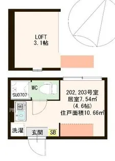ハーモニーテラス南小岩V【2階】の間取り