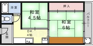 内田マンション【1階】の間取り