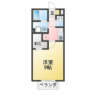 クレール翔【1階】の間取り