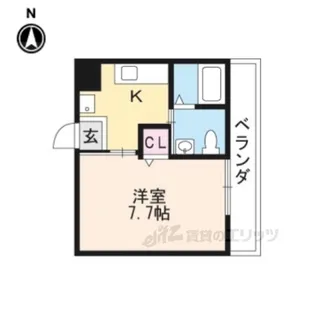 ナトゥール四条大宮【2階】の間取り
