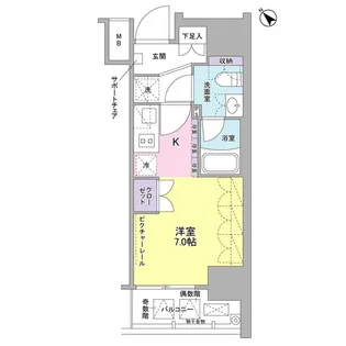 SIL西五反田【6階】の間取り
