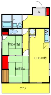 アーバンプレイス高野【1階】の間取り