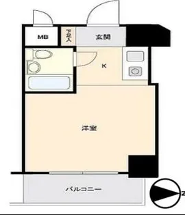 グローリア初穂武蔵境【11階】の間取り